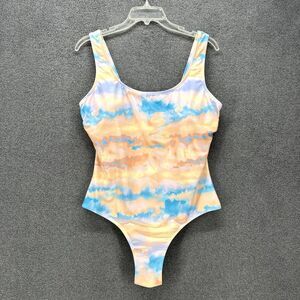 Forever 21 Swimsuit womens plus 0X Tie Dye one piece‎ sexy built in bra